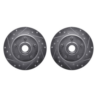 R1 Concepts® - Drilled and Slotted Front Brake Rotor Set