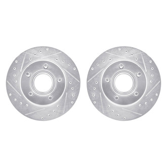 R1 Concepts® - Drilled and Slotted Front Brake Rotor Set