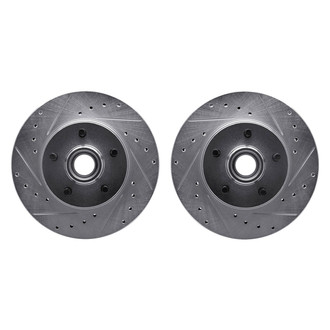 R1 Concepts® - Drilled and Slotted Front Brake Rotor Set