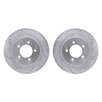 R1 Concepts® - Drilled and Slotted Front Brake Rotor Set
