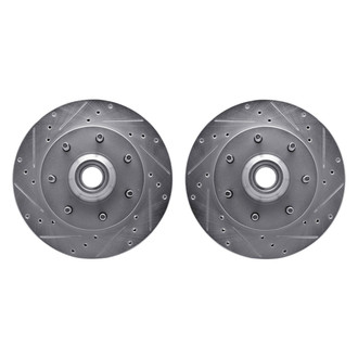 R1 Concepts® - Drilled and Slotted Front Brake Rotor Set