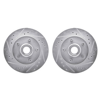 R1 Concepts® - Drilled and Slotted Front Brake Rotor Set
