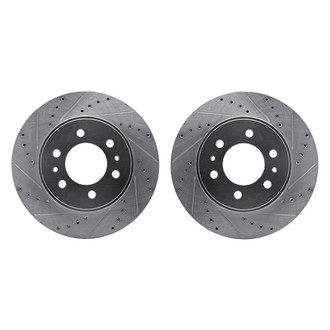 R1 Concepts® - Drilled and Slotted Front Brake Rotor Set