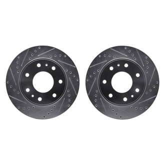 R1 Concepts® - Drilled and Slotted Front Brake Rotor Set