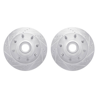 R1 Concepts® - Drilled and Slotted Front Brake Rotor Set