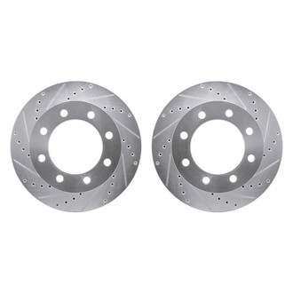 R1 Concepts® - Drilled and Slotted Front Brake Rotor Set