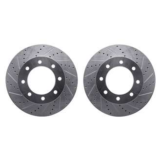 R1 Concepts® - Drilled and Slotted Front Brake Rotor Set