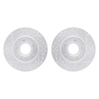 R1 Concepts® - Drilled and Slotted Front Brake Rotor Set