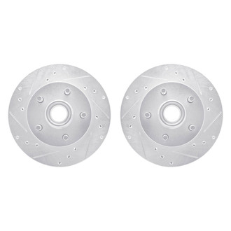 R1 Concepts® - Drilled and Slotted Front Brake Rotor Set