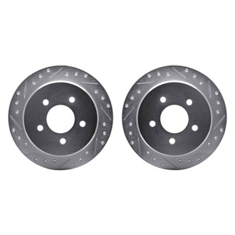 R1 Concepts® - Drilled and Slotted Rear Brake Rotor Set