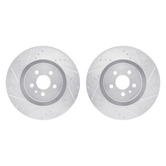 R1 Concepts® - Drilled and Slotted Front Brake Rotor Set