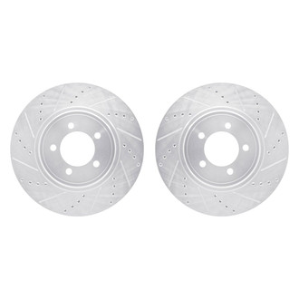 R1 Concepts® - Drilled and Slotted Front Brake Rotor Set