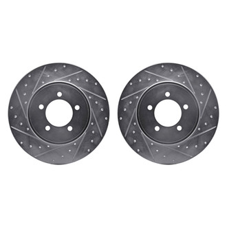 R1 Concepts® - Drilled and Slotted Rear Brake Rotor Set