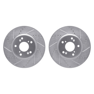 R1 Concepts® - Drilled and Slotted Front Brake Rotor Set