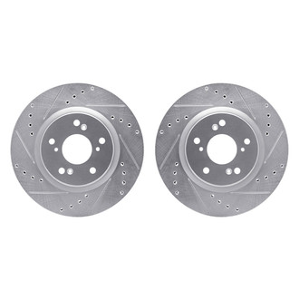 R1 Concepts® - Drilled and Slotted Front Brake Rotor Set