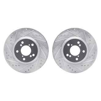 R1 Concepts® - Drilled and Slotted Front Brake Rotor Set