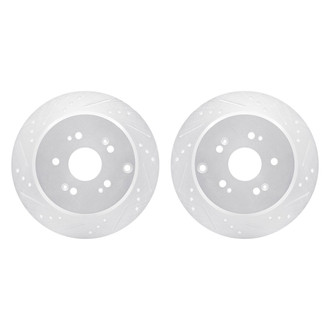R1 Concepts® - Drilled and Slotted Rear Brake Rotor Set