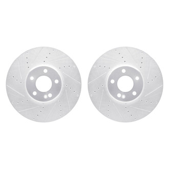 R1 Concepts® - Drilled and Slotted Front Brake Rotor Set