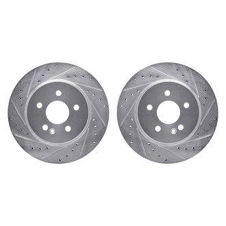R1 Concepts® - Drilled and Slotted Front Brake Rotor Set