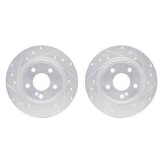 R1 Concepts® - Drilled and Slotted Rear Brake Rotor Set