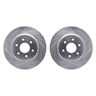 R1 Concepts® - Drilled and Slotted Front Brake Rotor Set
