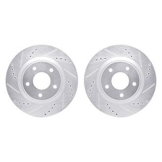 R1 Concepts® - Drilled and Slotted Front Brake Rotor Set