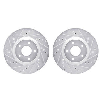 R1 Concepts® - Drilled and Slotted Front Brake Rotor Set