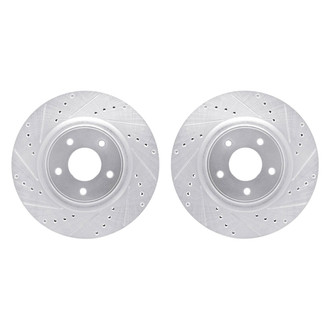 R1 Concepts® - Drilled and Slotted Front Brake Rotor Set