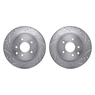 R1 Concepts® - Drilled and Slotted Rear Brake Rotor Set