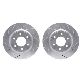 R1 Concepts® - Drilled and Slotted Front Brake Rotor Set