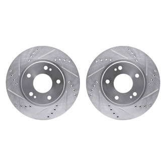 R1 Concepts® - Drilled and Slotted Front Brake Rotor Set