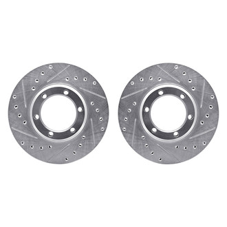 R1 Concepts® - Drilled and Slotted Front Brake Rotor Set