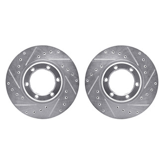 R1 Concepts® - Drilled and Slotted Front Brake Rotor Set