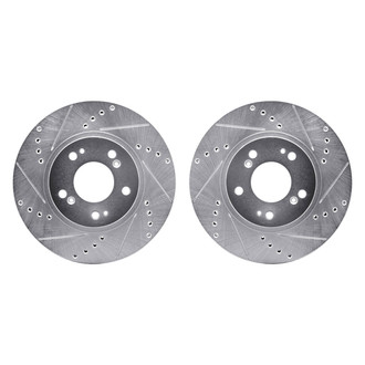 R1 Concepts® - Drilled and Slotted Front Brake Rotor Set