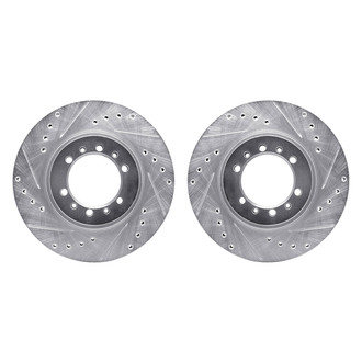 R1 Concepts® - Drilled and Slotted Front Brake Rotor Set
