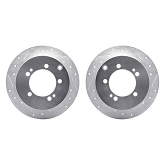 R1 Concepts® - Drilled and Slotted Rear Brake Rotor Set