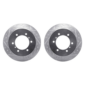 R1 Concepts® - Drilled and Slotted Rear Brake Rotor Set