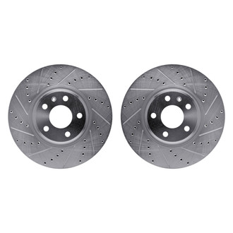 R1 Concepts® - Drilled and Slotted Front Brake Rotor Set