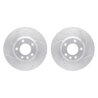R1 Concepts® - Drilled and Slotted Front Brake Rotor Set