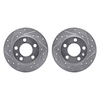 R1 Concepts® - Drilled and Slotted Rear Brake Rotor Set