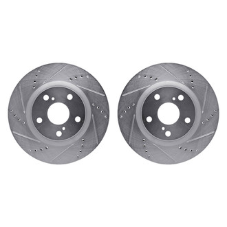 R1 Concepts® - Drilled and Slotted Front Brake Rotor Set
