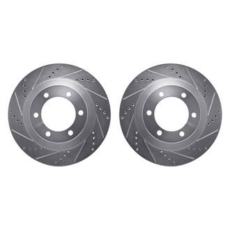 R1 Concepts® - Drilled and Slotted Front Brake Rotor Set