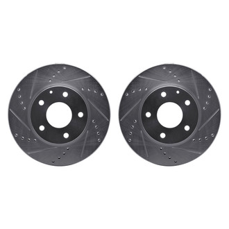 R1 Concepts® - Drilled and Slotted Front Brake Rotor Set