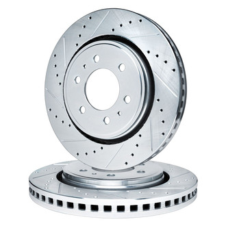 R1 Concepts® - Drilled and Slotted Brake Rotor Set
