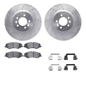 R1 Concepts® - Drilled and Slotted Brake Kit with Euro Ceramic Pads