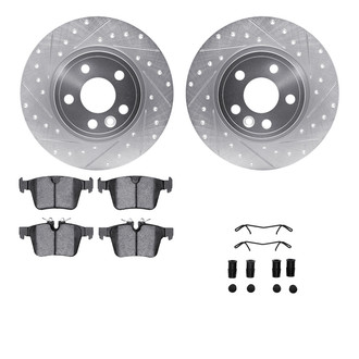 R1 Concepts® - Drilled and Slotted Rear Brake Kit with 5000 OE Pads