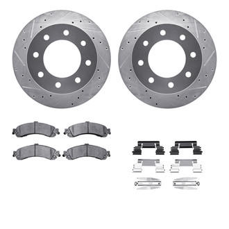 R1 Concepts® - Drilled and Slotted Rear Brake Kit with 5000 OE Pads