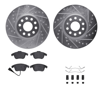 R1 Concepts® - Drilled and Slotted Brake Kit with 5000 OE Pads