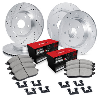 R1 Concepts® - Drilled and Slotted Brake Kit with 5000 OE Pads