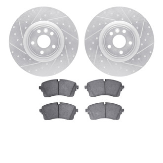 R1 Concepts® - Drilled and Slotted Brake Kit with Optimum OE Pads